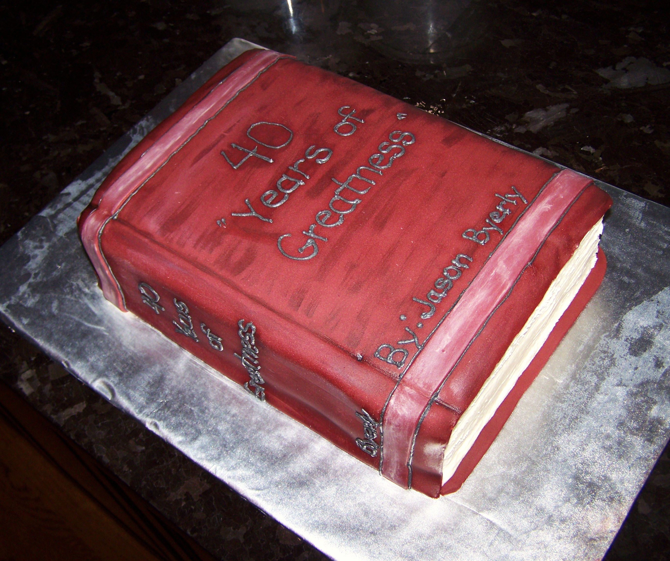 Book Birthday Cake