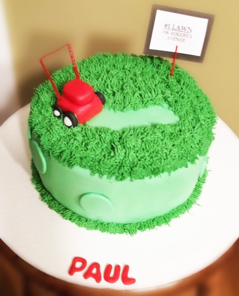 Cake with Grass