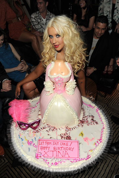 Christina Aguilera Birthday Cake