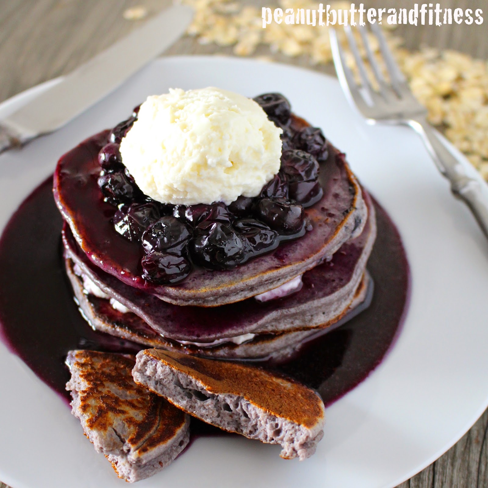 Cinnamon Blueberry Pancakes