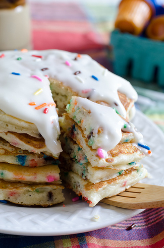 Confetti Birthday Cake Pancakes