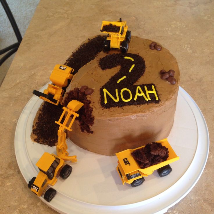 Construction Birthday Cake 2 Years Old