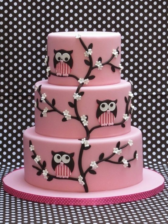 Cute Owl Cake