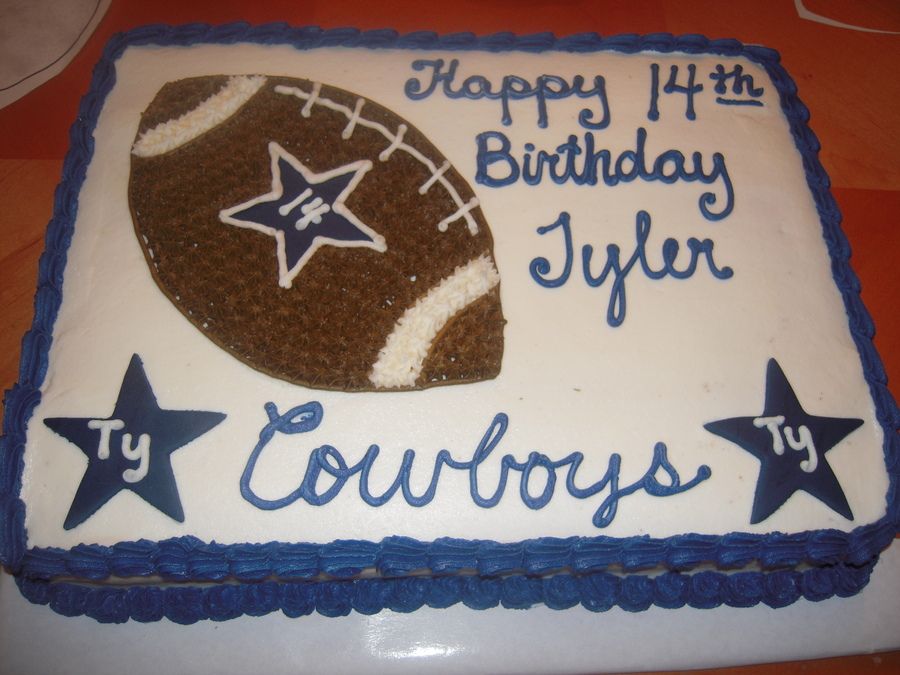 Dallas Cowboy Cake for Teen Birthdays Boys