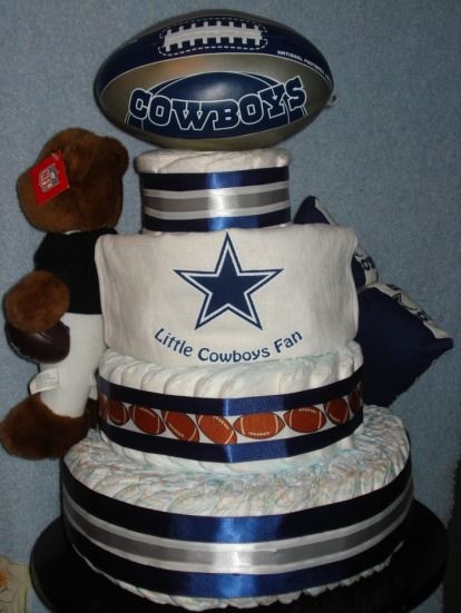 Dallas Cowboys Diaper Cake