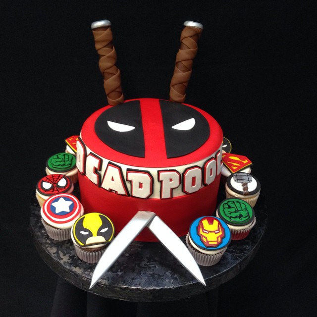 Deadpool Birthday Cake