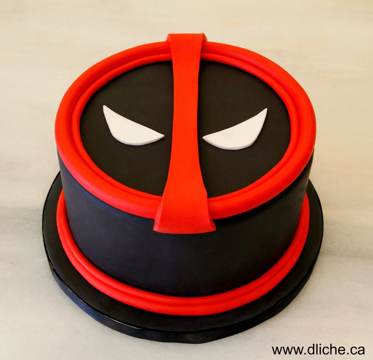 Deadpool Birthday Cake