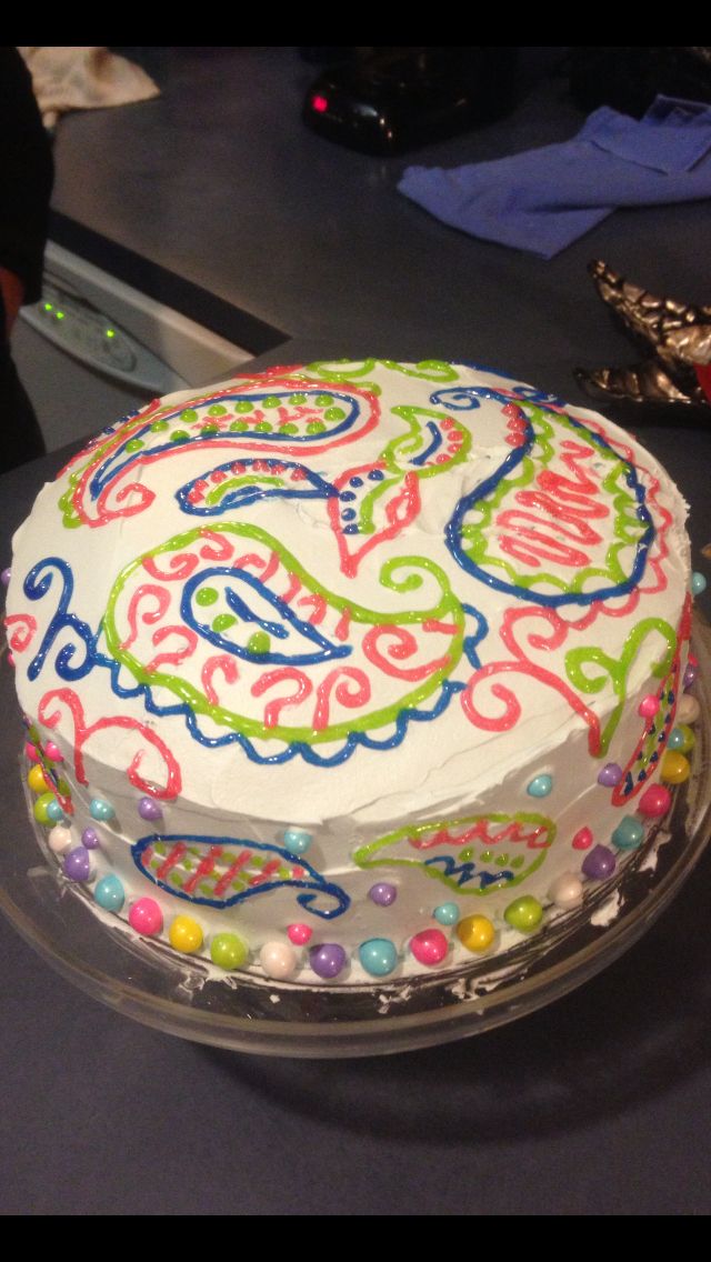 Design Paisley Birthday Cakes