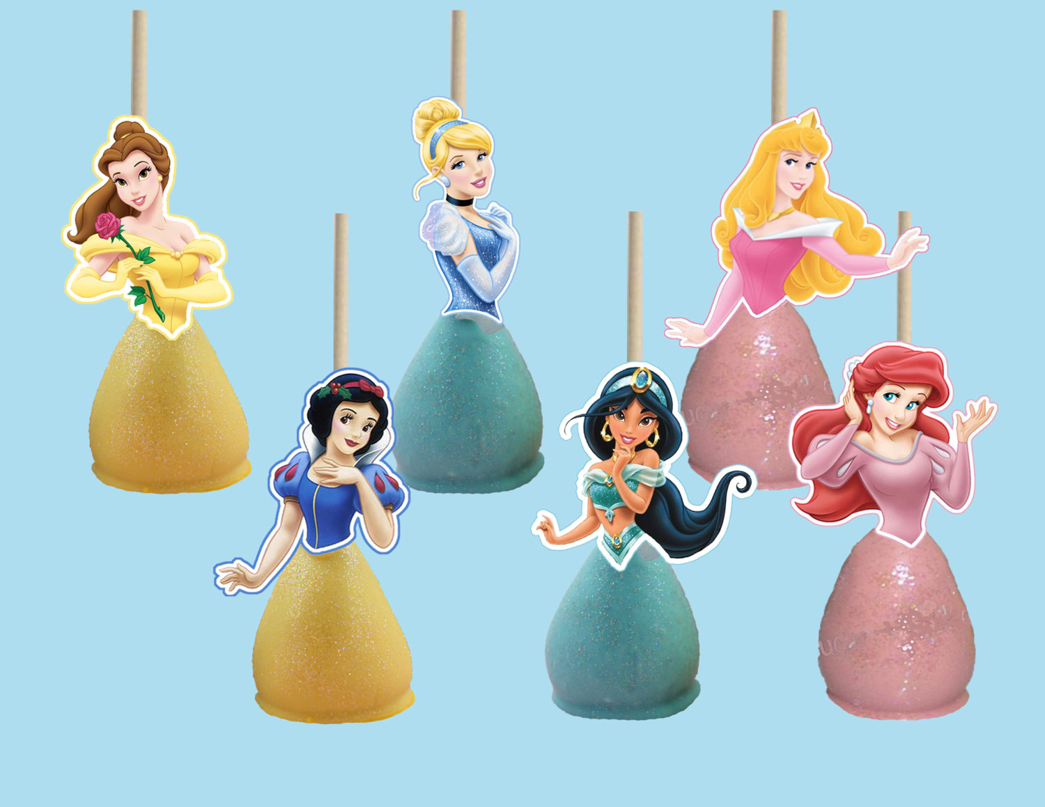 Disney Princess Cake Pop Toppers