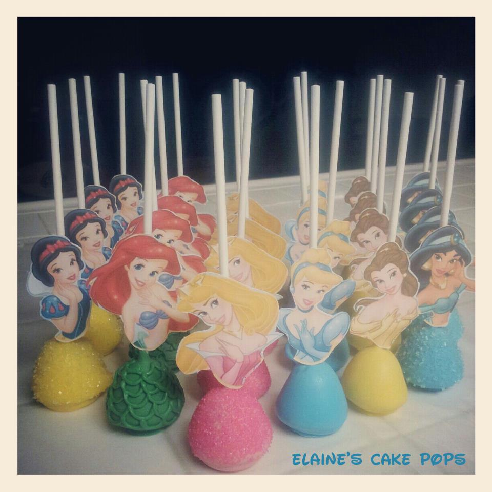 11 Photos of Disney Princess Cakes Pops Toppers