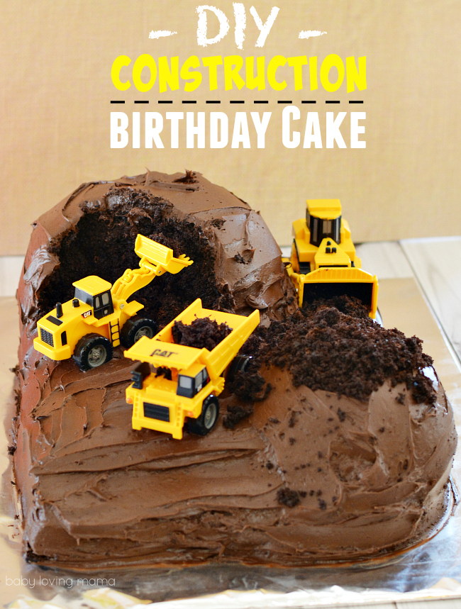 DIY Construction Birthday Cake