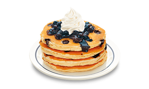 6 Photos of Double Blueberry Pancakes With Syrup