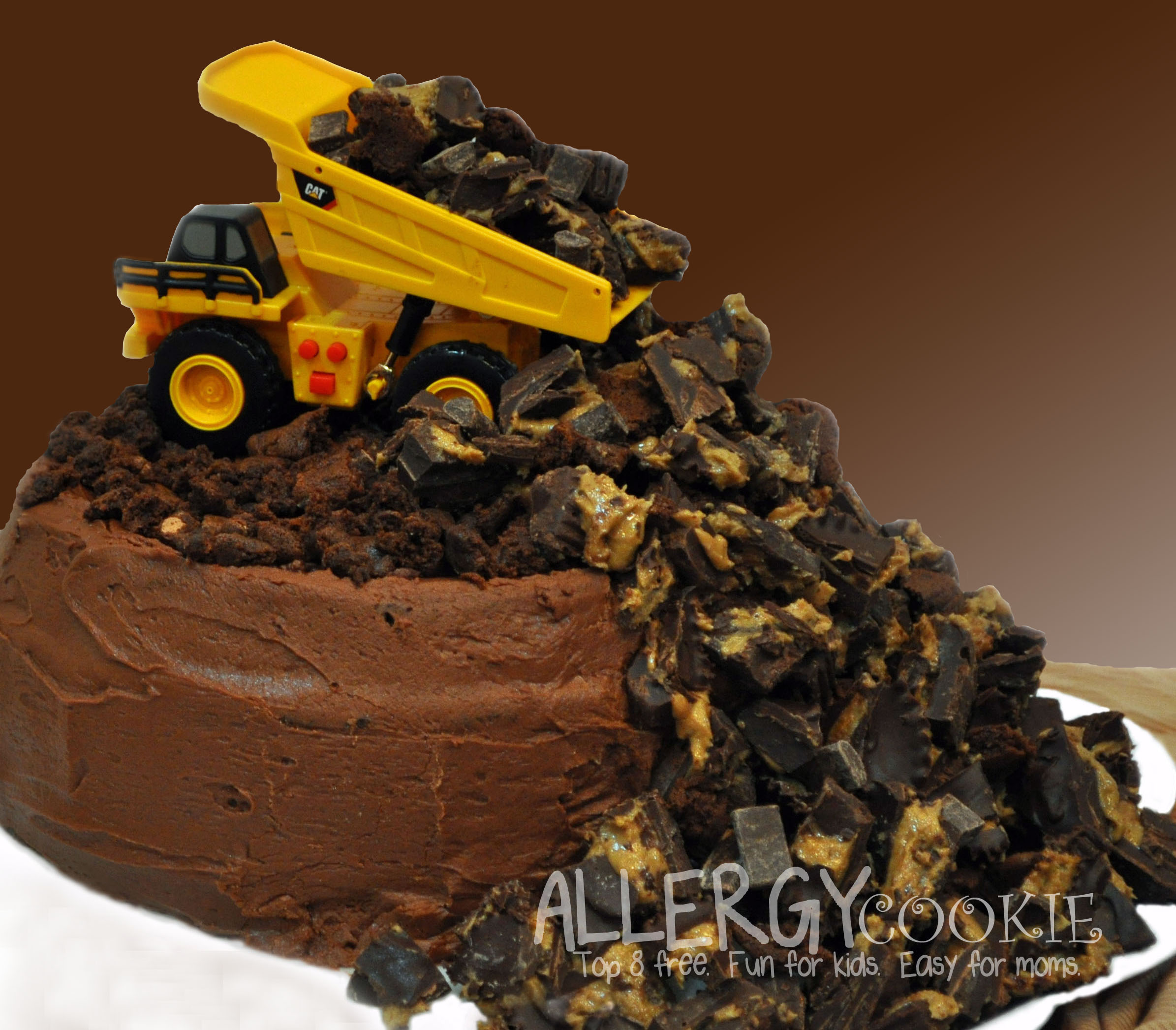 Dump Truck Birthday Cake