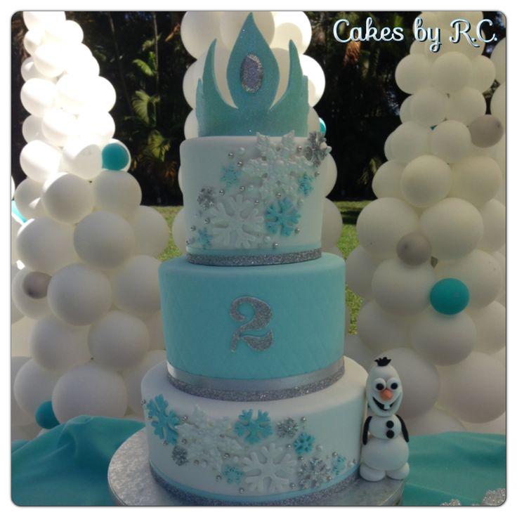 Edible Image Cake with Frozen