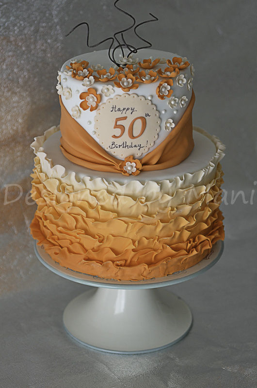 Elegant 50th Birthday Cakes