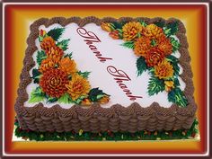 Fall Sheet Cake Decorating Ideas