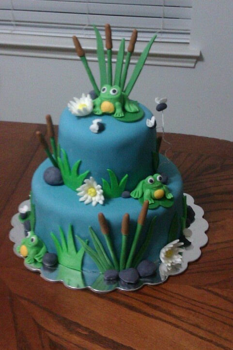 Frog Pond Birthday Cake