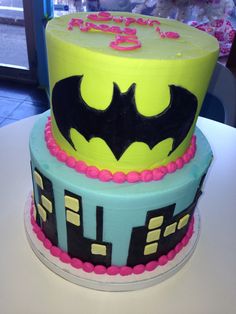 Girl Super Hero Cake