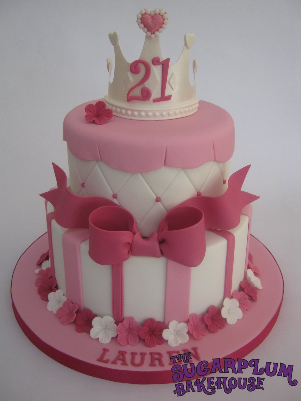 Girly 2 Tier Birthday Cake