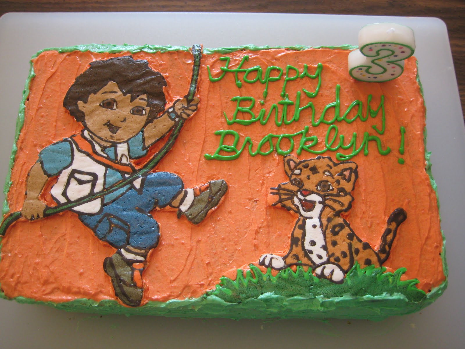 Go Diego Birthday Cake