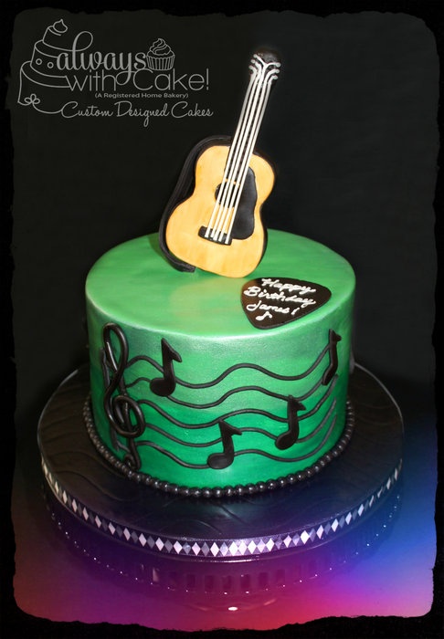 Guitar Birthday Cake