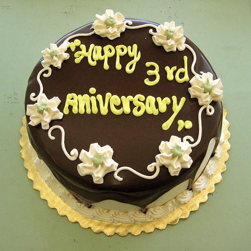 7 Photos of Happy 3rd Anniversary Cakes