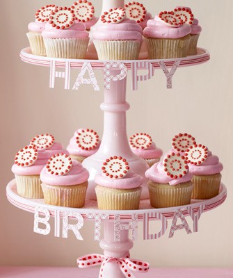 Happy Birthday Cupcake Stand