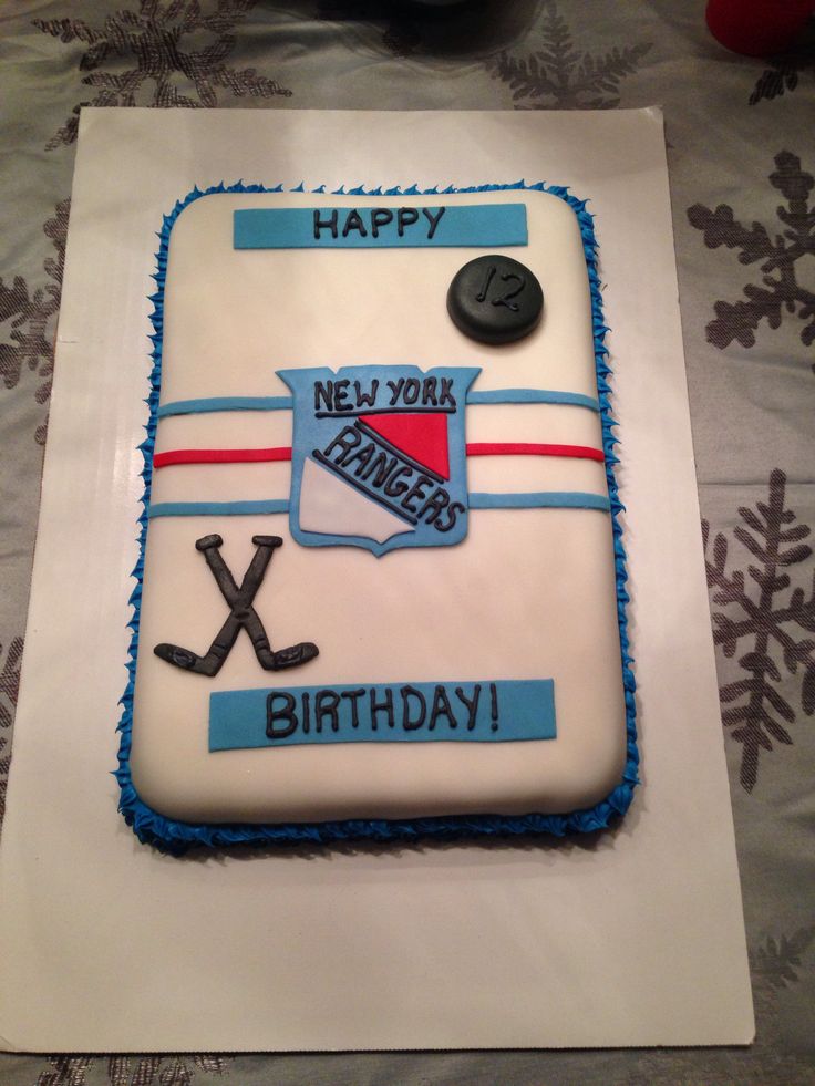 Hockey Birthday Cake