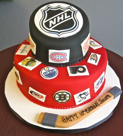 Hockey Birthday Party Cake