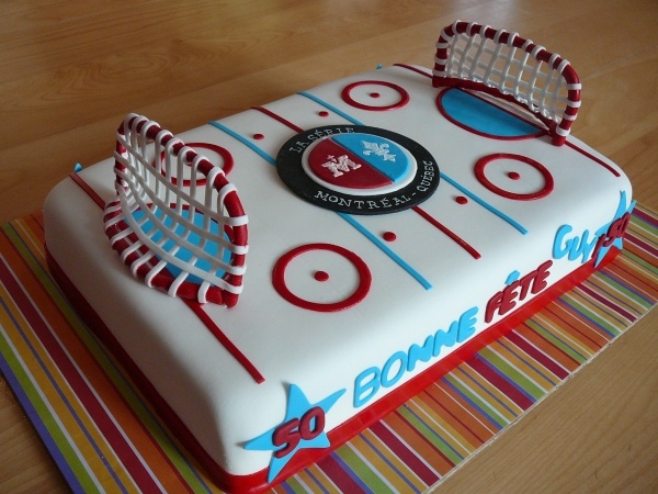 Hockey Rink Cake