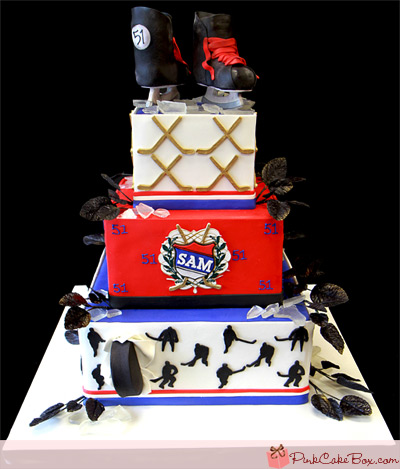 Hockey Themed Cake