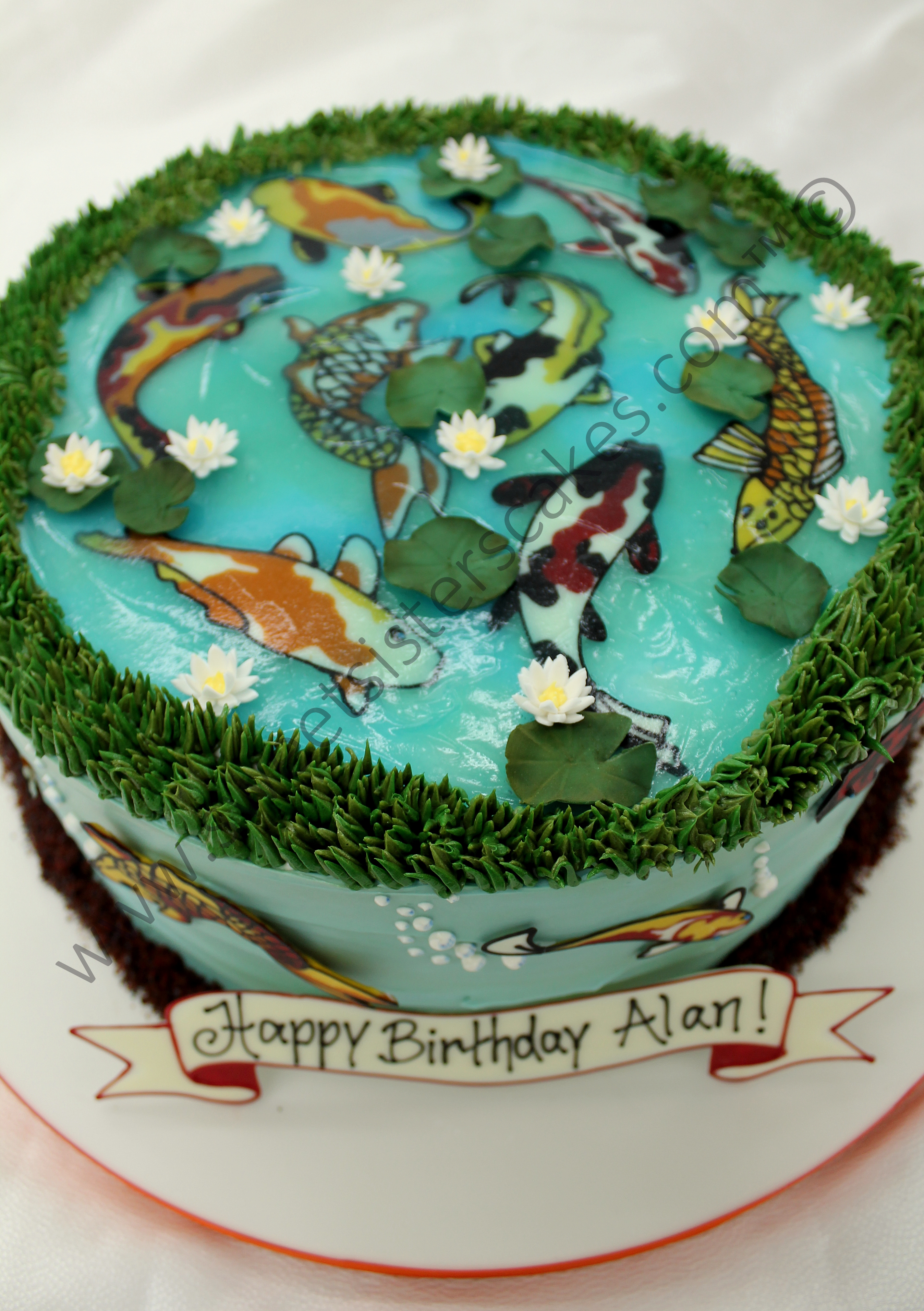 7 Photos of Pond Themed Birthday Cakes