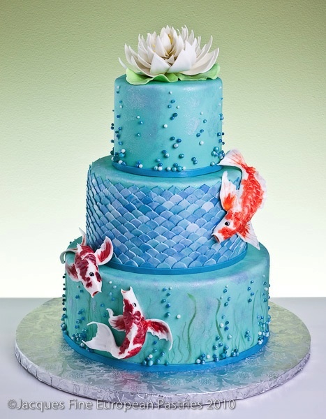 Koi Fish Wedding Cake