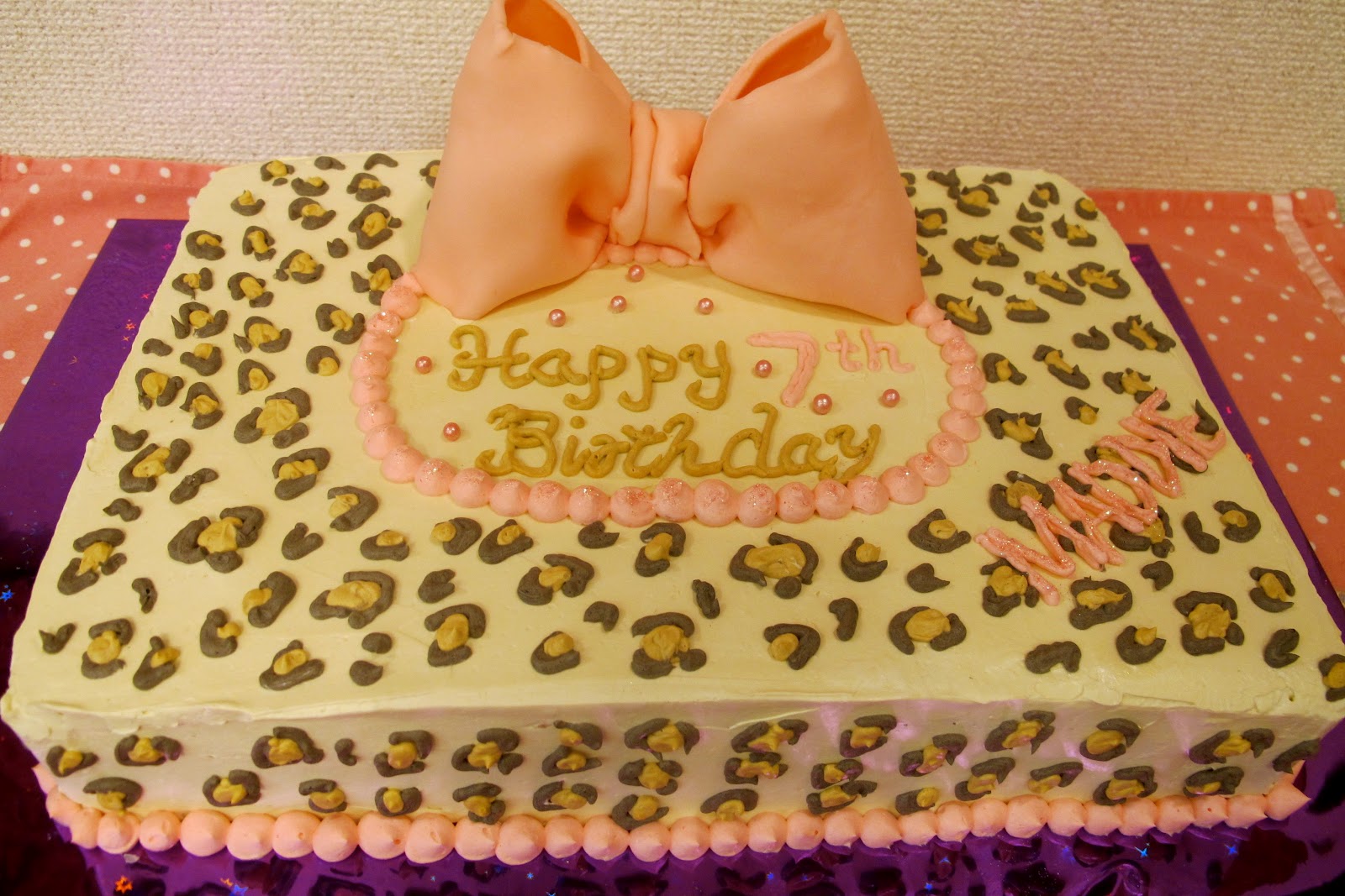 11 Photos of Leopard Print Birthday Sheet Cakes