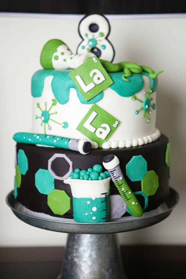 Mad Science Birthday Party Cake