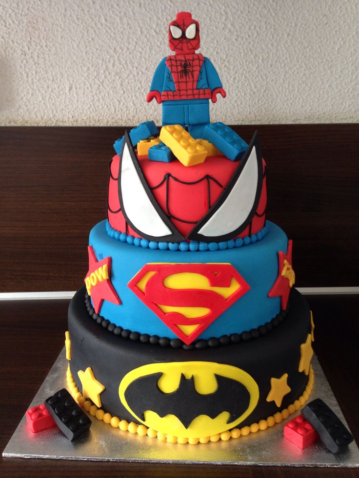 8 Photos of Marvel Super Hero Birthday Party Cakes