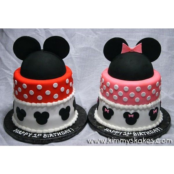 Mickey and Minnie Birthday Cake