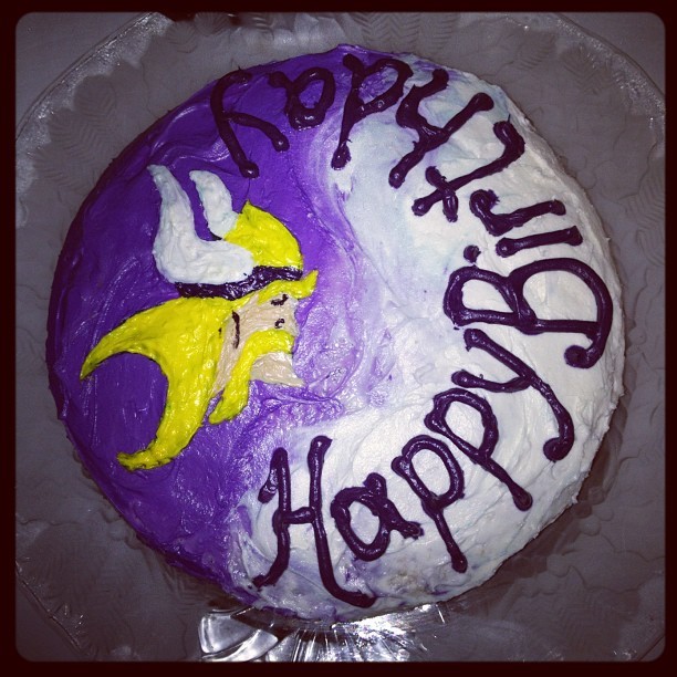 Minnesota Vikings Happy Birthday Cake