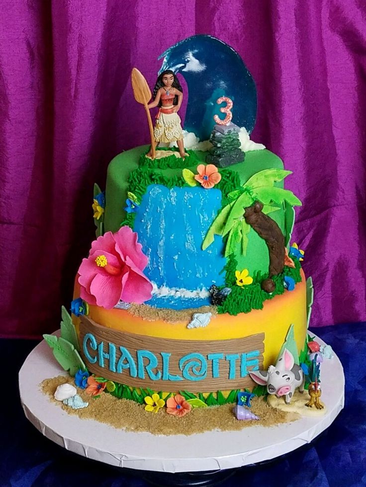 Moana Birthday Cake