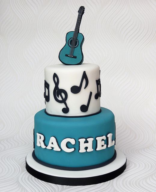 Music Note Birthday Cakes Girl