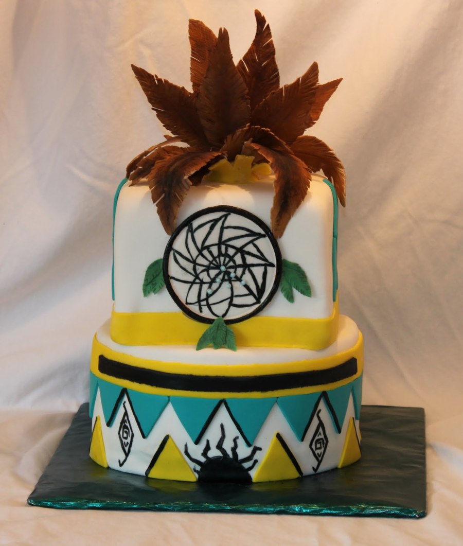 Native American Birthday Cake