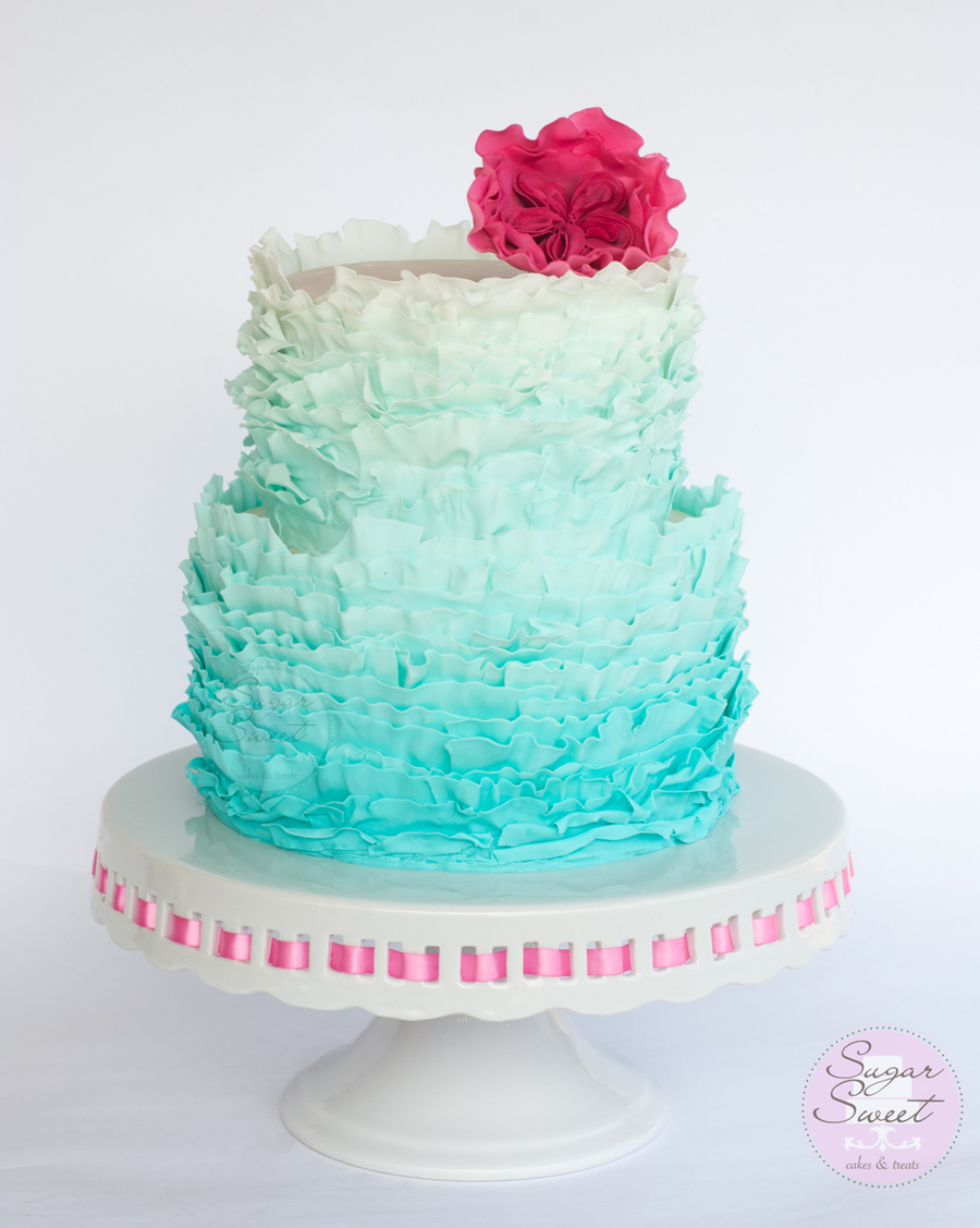 Ombre Birthday Cake