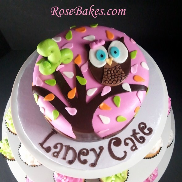 Owl Birthday Cake