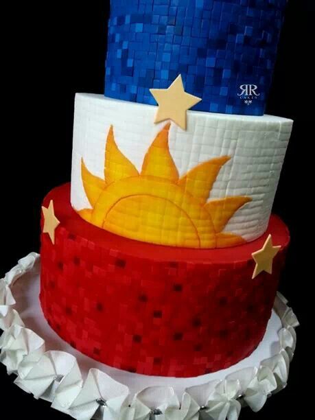 Philippines Flag Cake