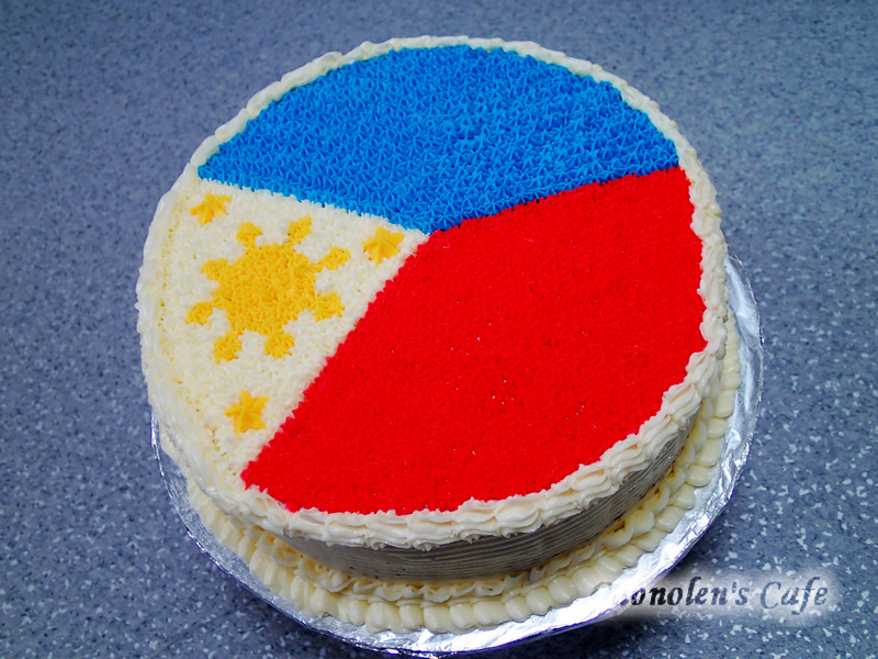 Philippines Flag Cake