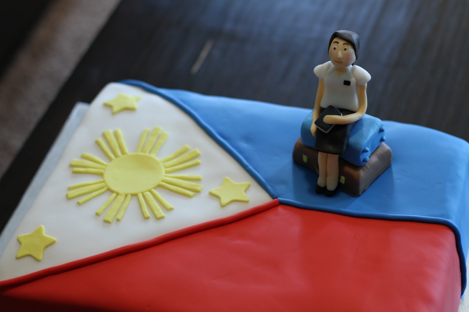 Philippines Flag Cake