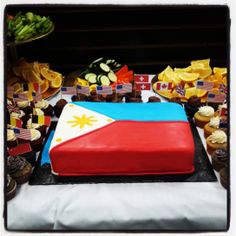 Philippines Flag Cake