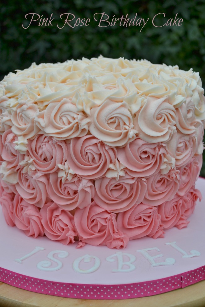 Pink Buttercream Birthday Cakes