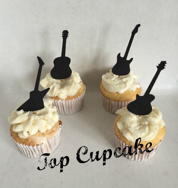 Pinterest Guitar Cupcake Cake