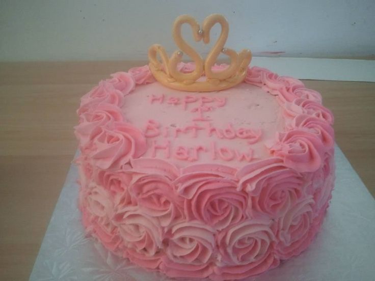 Princess Cakes with Rose Swirls